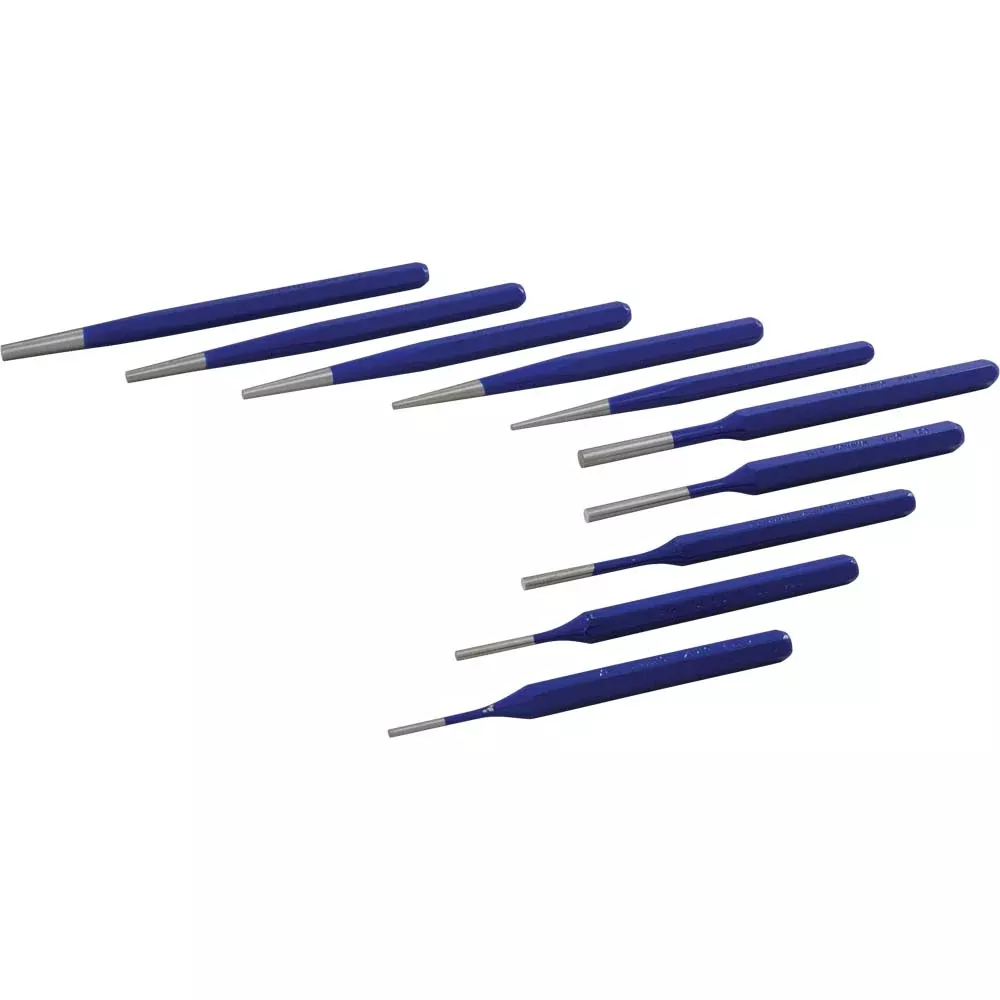 Punch Set - Gray Tools 10 Piece Pin/Taper Punch Set, C10PS