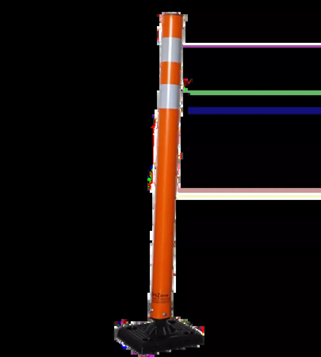 Reboundable Post - WorkZone Safety Products RTP Orange Reboundable Post, RTP-42 / RTP-48
