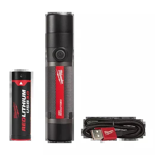 Rechargeable Flashlight - Milwaukee USB Rechargeable 800L Compact Flashlight, 2160-21