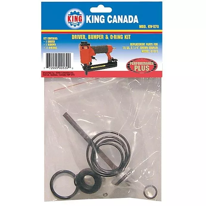 Replacement Kit - King Canada Driver, Bumper & O-Ring Kit for 8101S, KW-078