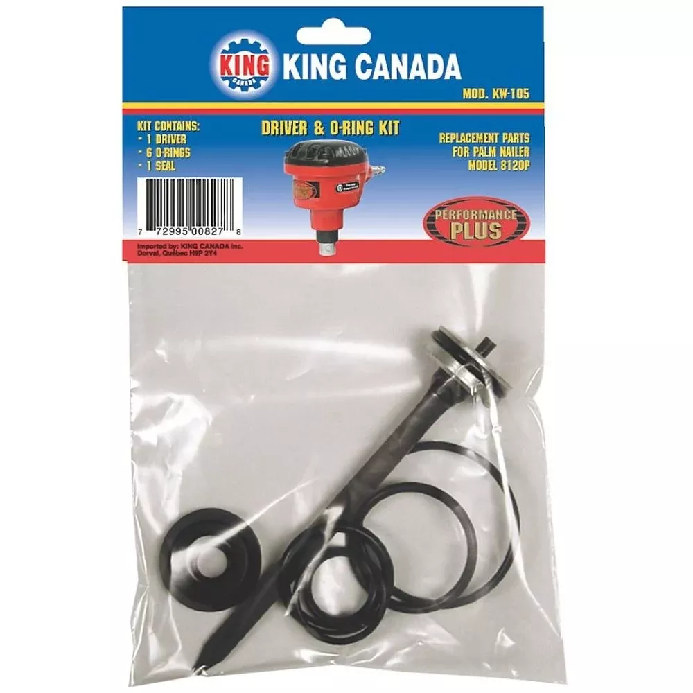 Replacement Kit - King Canada Driver, Bumper & O-Ring Kit for 8120P, KW-105