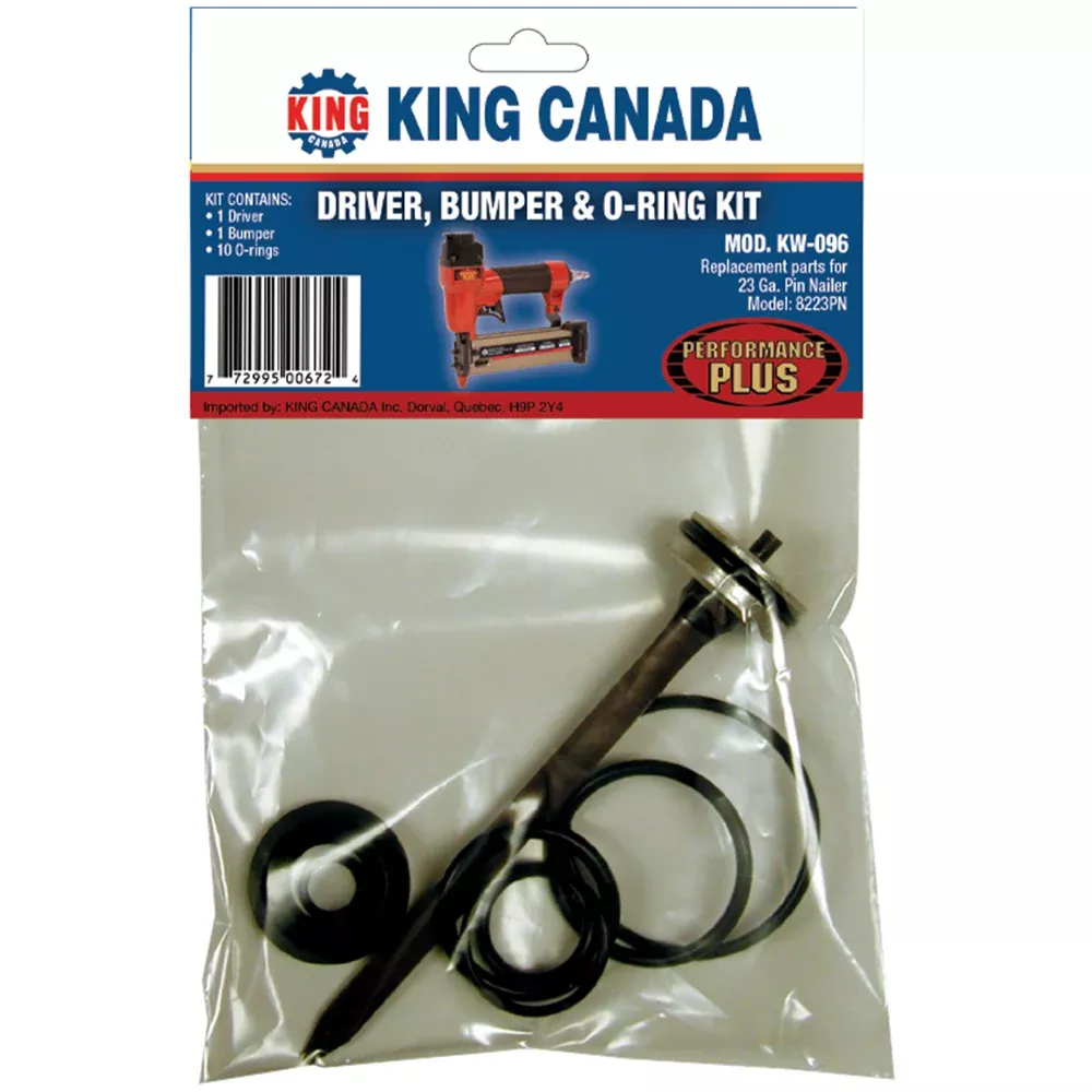 Replacement Kit - King Canada Driver, Bumper & O-Ring Kit for 8223PN, KW-096