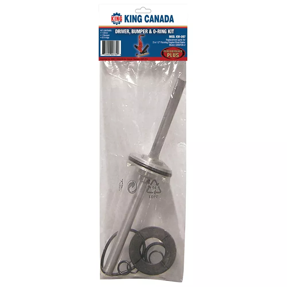 Replacement Kit - King Canada Driver, Bumper & O-Ring Kit for 8260FSN-2, KW-097
