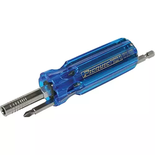 Screwdriver - Picquic Super 8 Plus™ Multibit Screwdriver, Plastic Handle, PIC98880