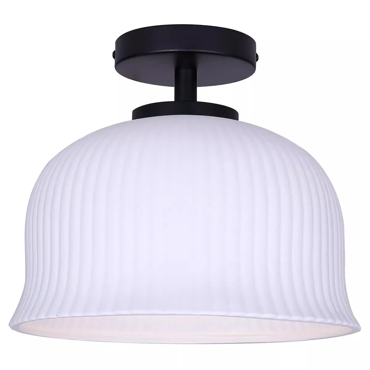 Semi-Flush Mount - Canarm SANA Semi-Flush Mount Light, ISF2262B01BK
