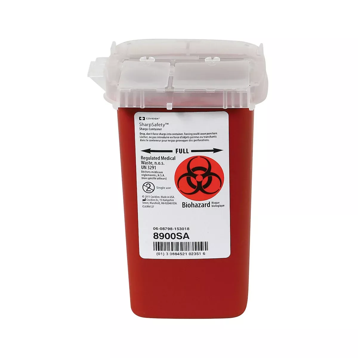 Sharps Container - PIP Dynamic™ Phlebotomy Sharps Container 1 L, FA8900SA