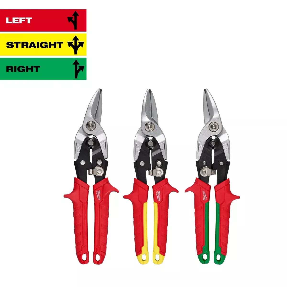 Snip Set - Milwaukee 3PC Aviation Snip Set, 48-22-4563
