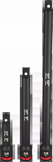 Socket Extension - Milwaukee 3PC SHOCKWAVE Impact Duty™ 3/8" Drive Extension Set, 49-66-6714