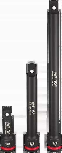 Socket Extension Set - Milwaukee 3PC SHOCKWAVE Impact Duty™ 1/2"Drive Extension Set, 49-66-6715