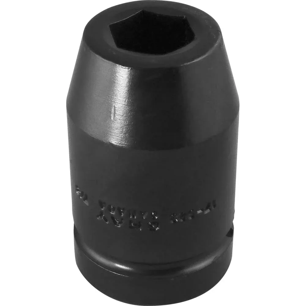 Socket - Gray Tools 1" Drive 6 Point Deep Length Sockets - Impact Black Industrial Finish, Various Sizes