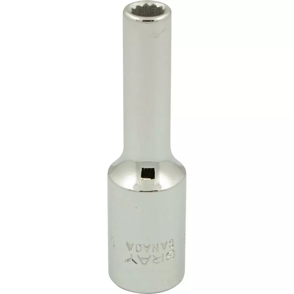 Socket - Gray Tools 3/8" Drive 12 Point Metric Deep Length Sockets, Various Sizes