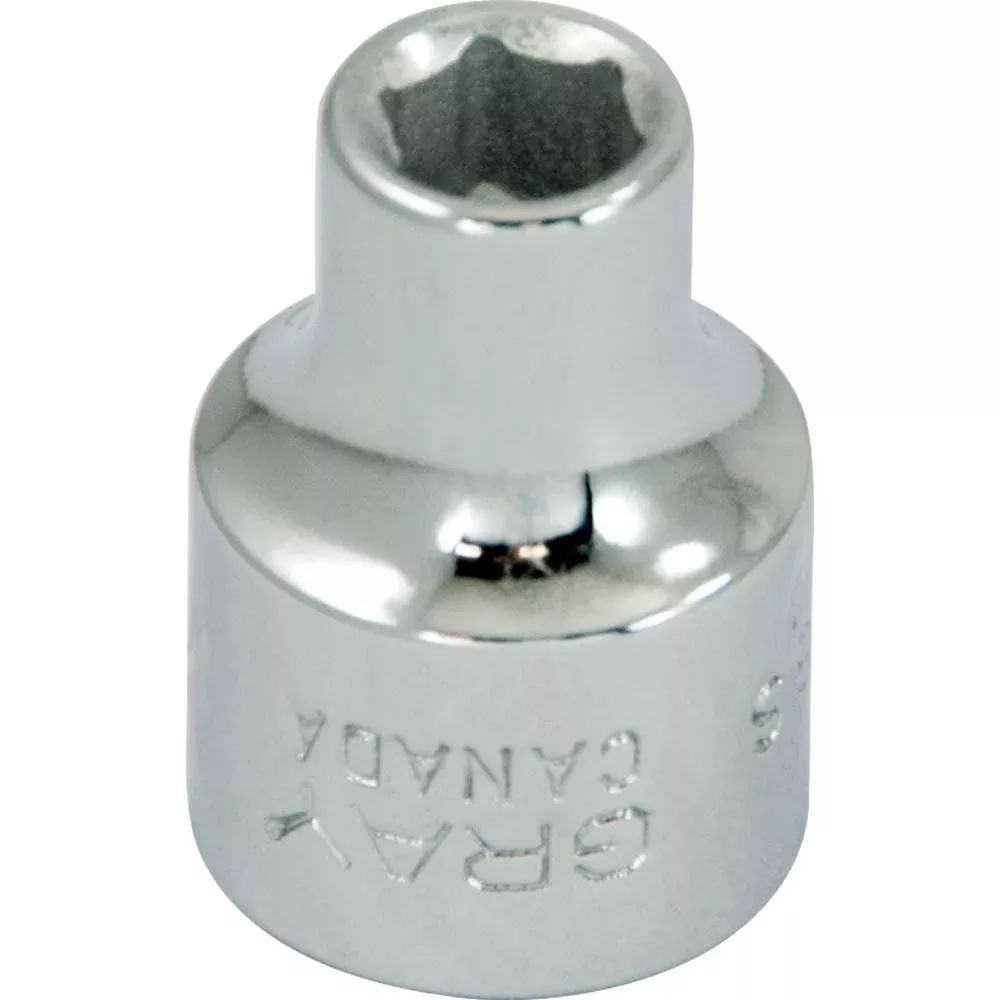 Socket - Gray Tools Drive 6 Point Standard Length Sockets, Various Sizes