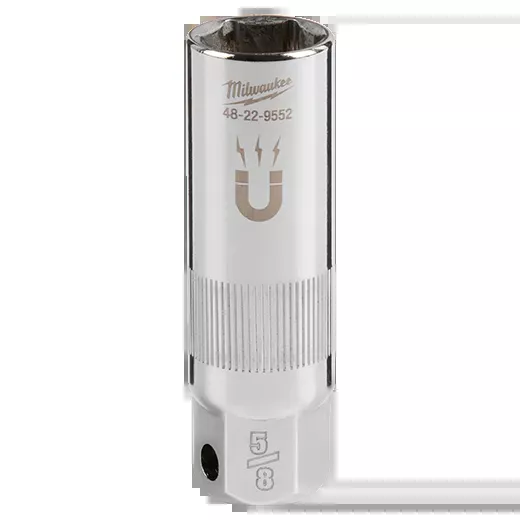 Socket - Milwaukee 3/8" Drive Spark Plug Socket, 48-22-9552 / 48-22-9554