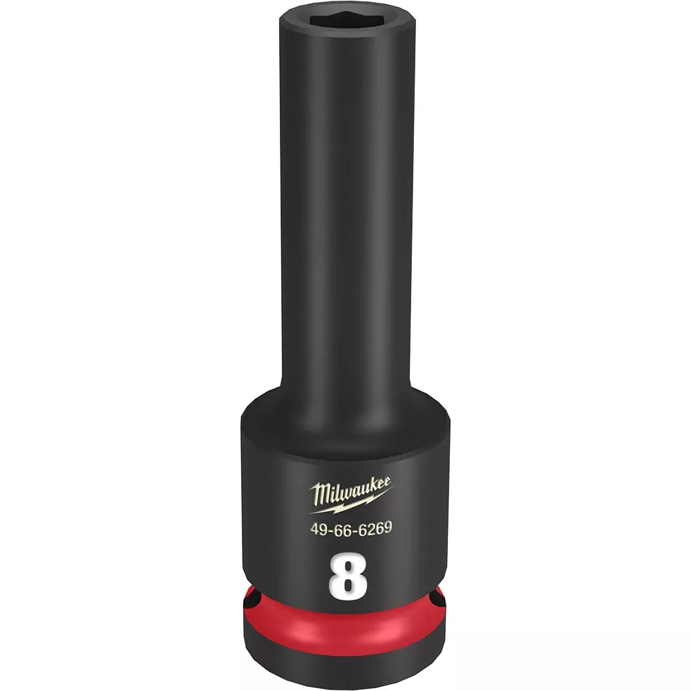 Socket - Milwaukee SHOCKWAVE Impact Duty™ 1/2"Drive 1-1/8" Standard 6 Point Socket, 49-66-62
