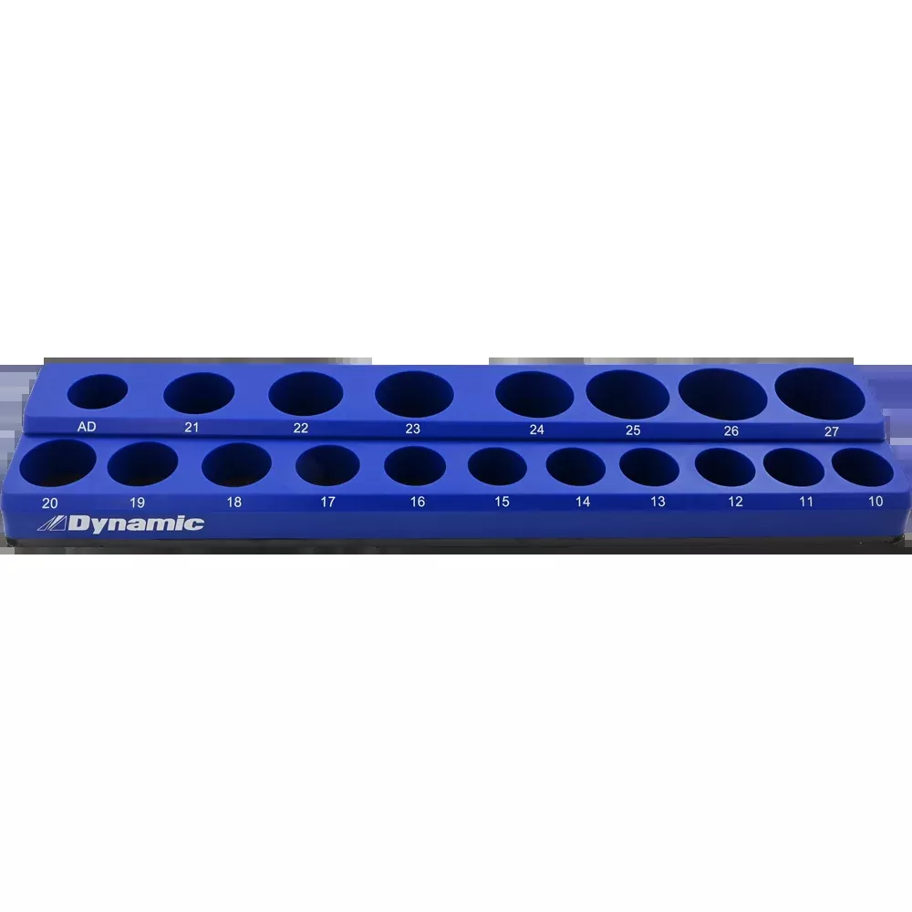 Socket Organizer - Dynamic Tools 1/2" Drive Metric Magnetic Socket Organizer, D029005