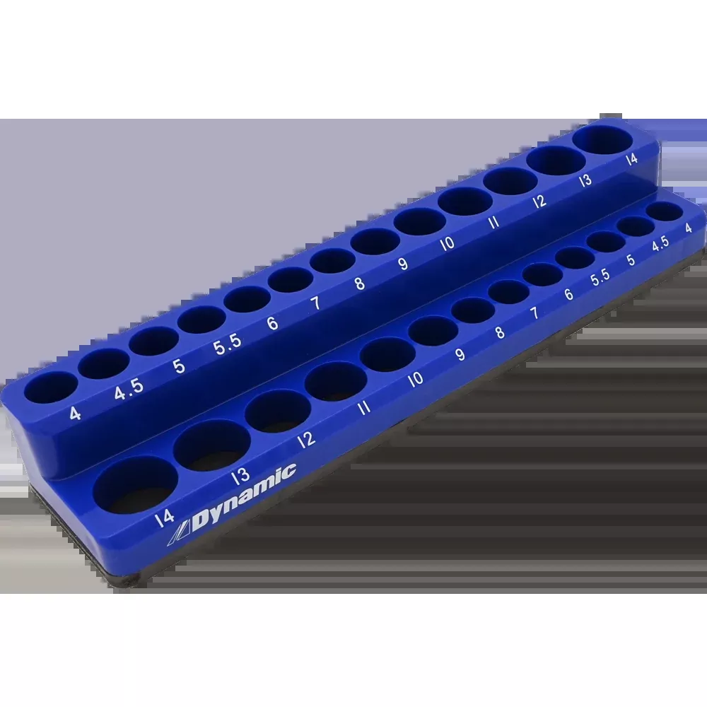 Socket Organizer - Dynamic Tools 1/4" Drive Metric Magnetic Socket Organizer, D029001