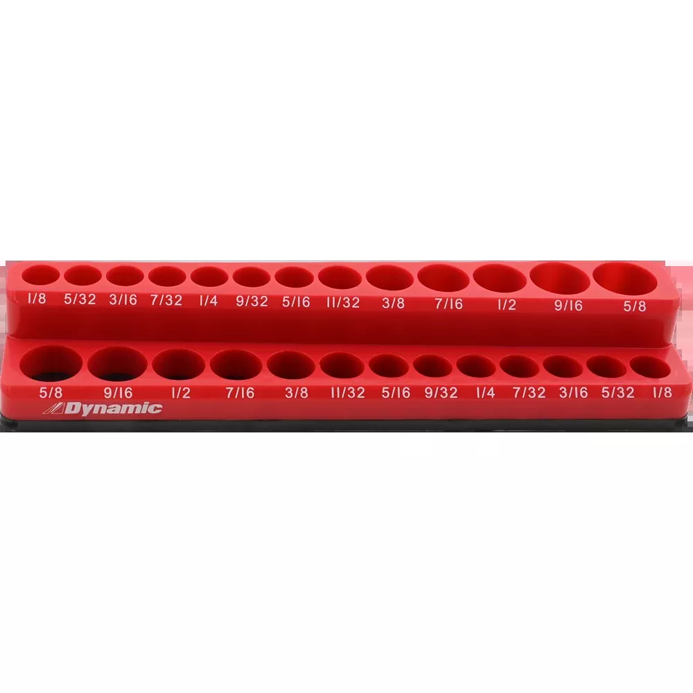 Socket Organizer - Dynamic Tools 1/4" Drive SAE Magnetic Socket Organizer, D029000