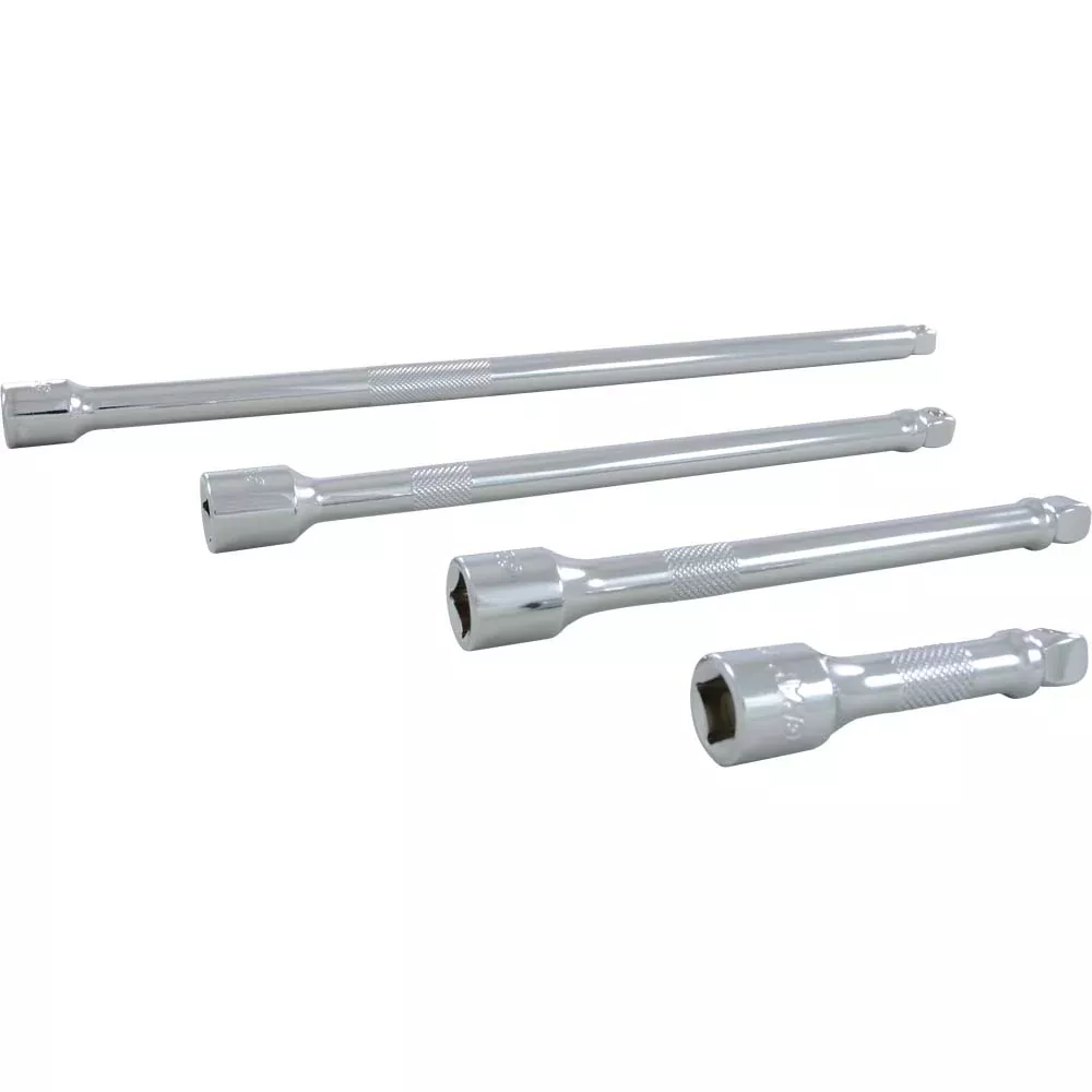Socket Set - Gray Tools 3/8" Dr. 4 Piece Chrome Wobble Extension Set, 38004S