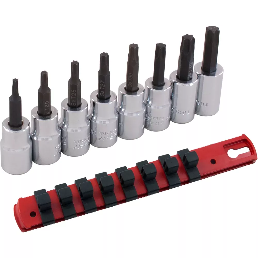 Socket Set - Gray Tools 3/8" Dr. 8 Piece Torx Head Socket Set, 25708