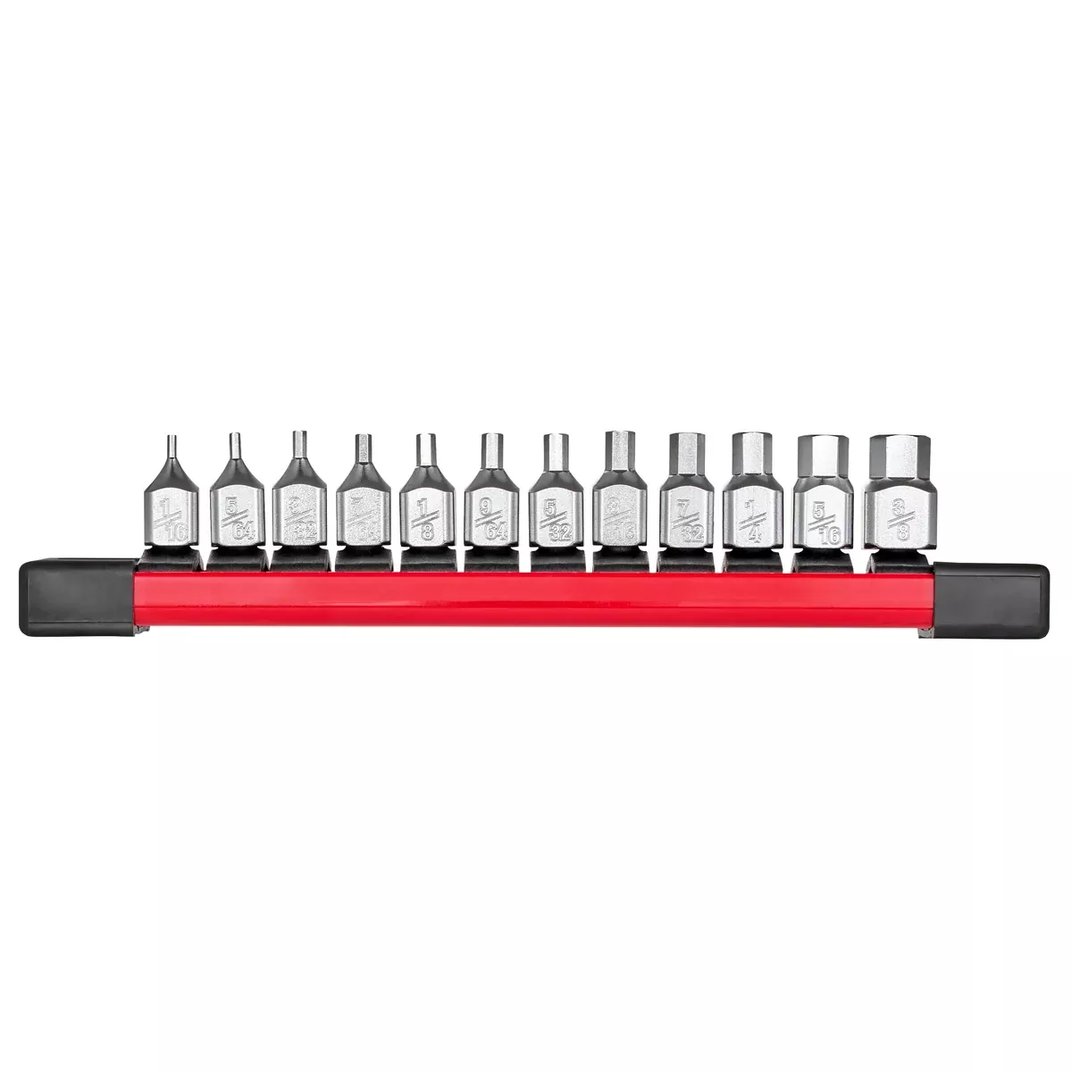 Socket Set - Milwaukee 12pc 1/4” Drive Low-Profile Hex Bit Socket Set - SAE, 48-22-9544