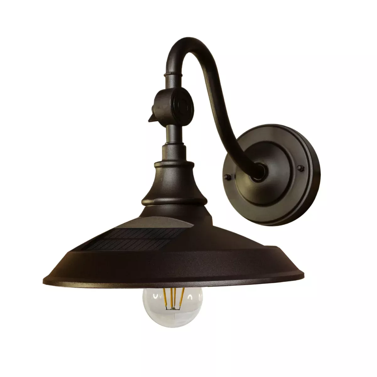 Solar Barn Light - Classy Caps Dark Bronze, SBL738