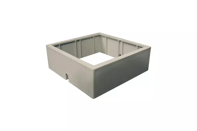 Solar Light Post Adaptor - Classy Caps 3.5" x 3.5" Adaptor, White, PCA4