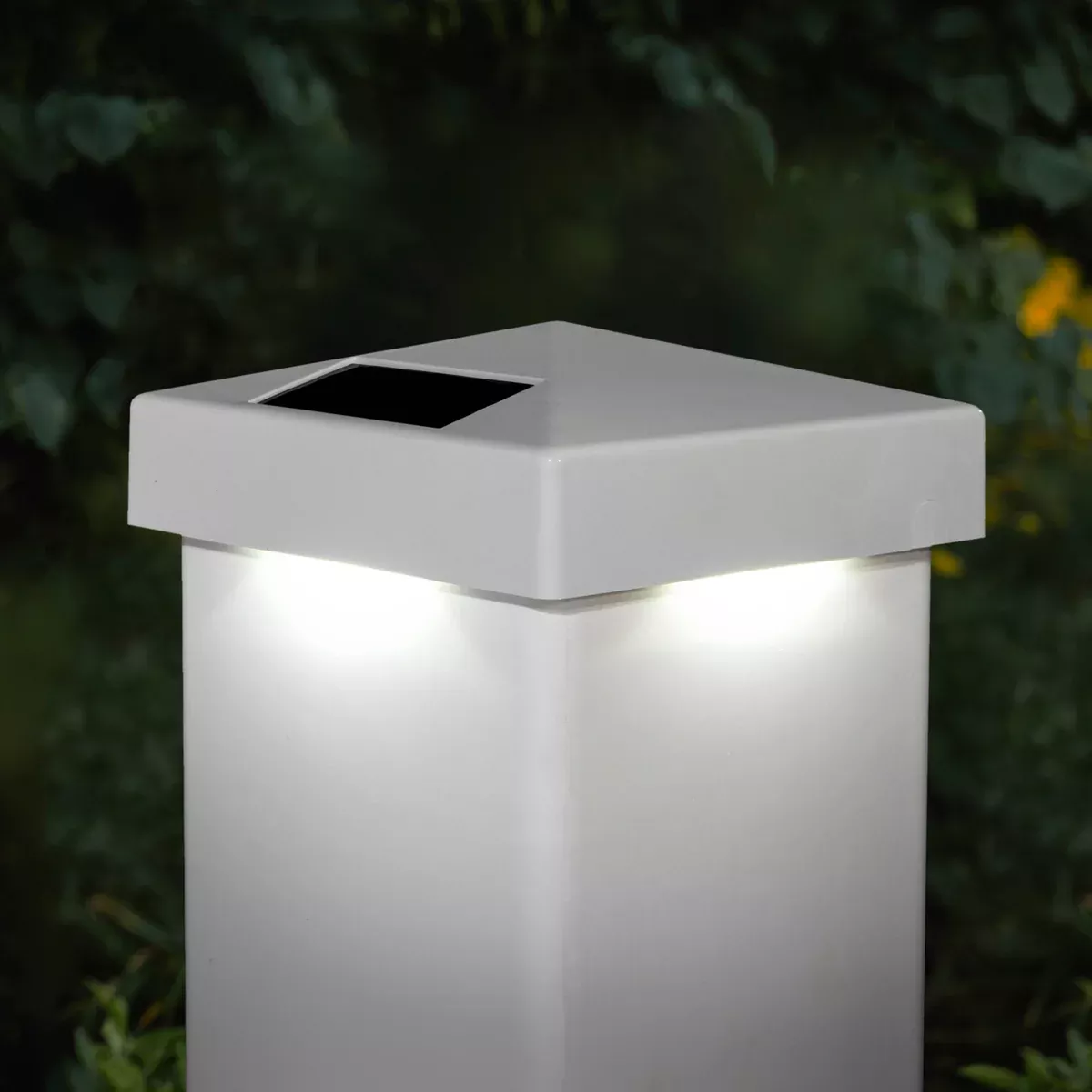 Solar Post Cap - Classy Caps 5" x 5" White PVC Pyramid, SL9902