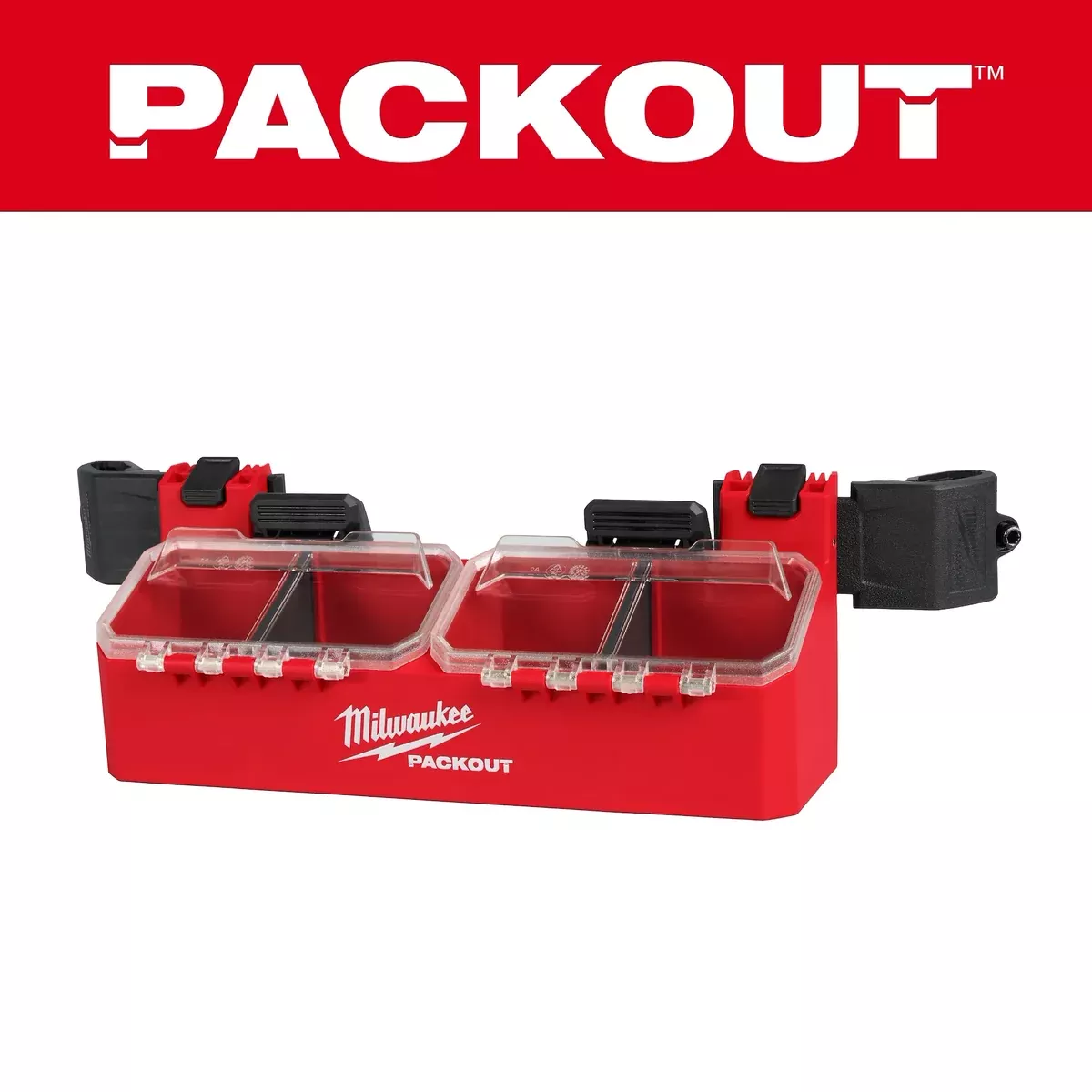 Storage Bin - Milwaukee PACKOUT™ Tool Box 2-Bin Attachment, 48-22-8610
