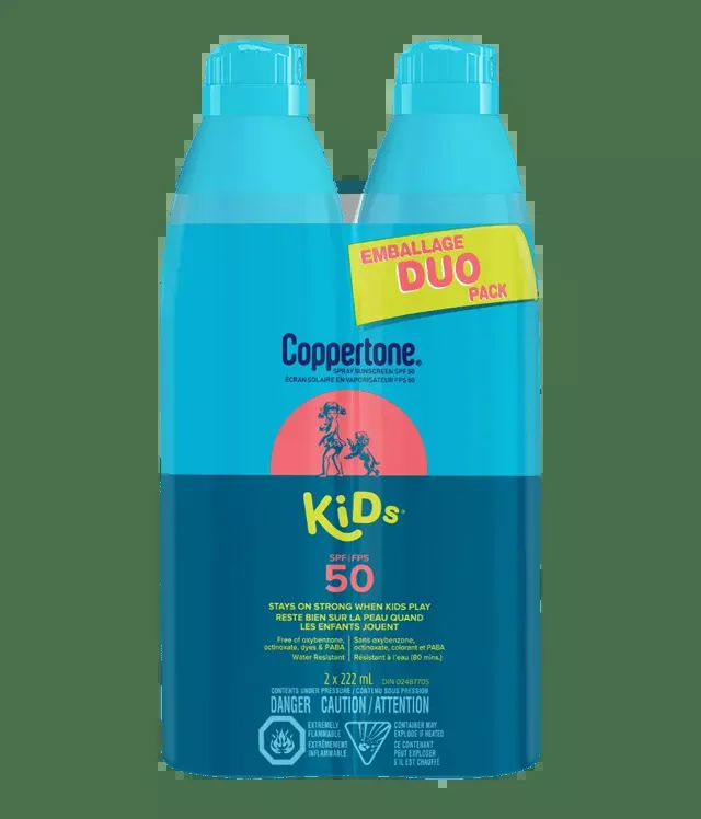 Sunscreen - Coppertone KIDS Continuous Spray SPF50 Duo Pack, 56594022560