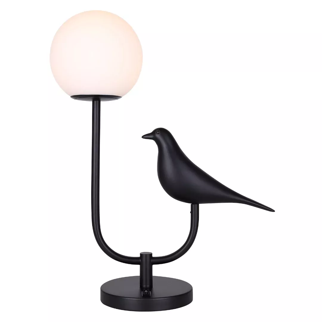 Table Lamp - Canarm AVIS Matte Black Table Lamp, ITL2128B22BK
