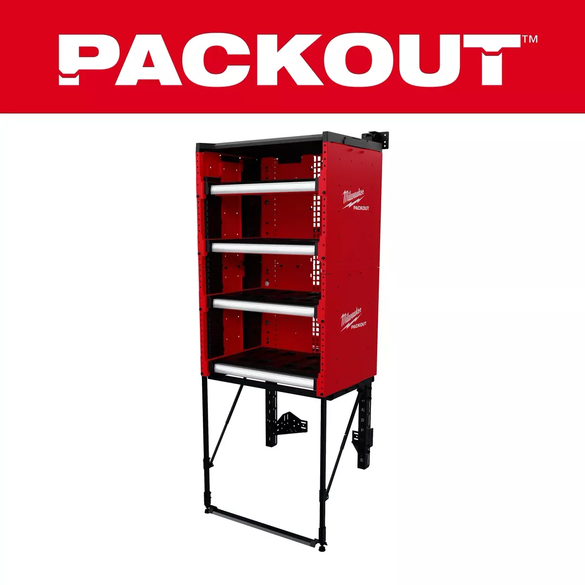Tool Storage - Milwaukee PACKOUT™ Rack Kit, 48-21-8070