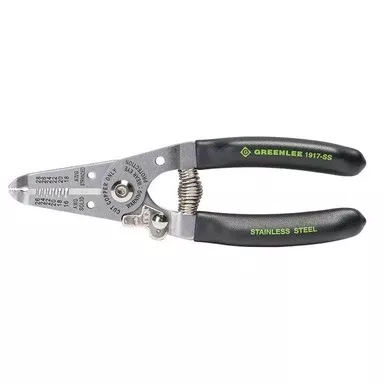 Wire Stripper/Cutter - Greenlee Stainless Wire Stripper / Cutter, 1917-SS