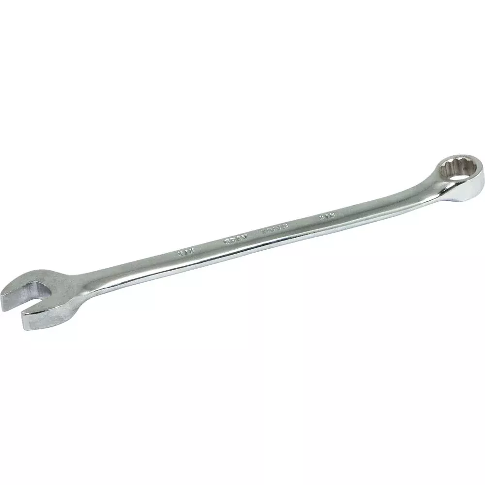 Wrench - Gray Tools 12 Point SAE Combination Wrenches - 15° Offset - Satin Chrome Finish, Various Sizes