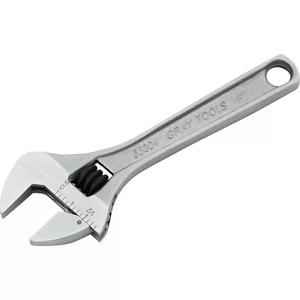 Wrench - Gray Tools Adjustable Wrenches - Matte Finish, Various Lengths, 653