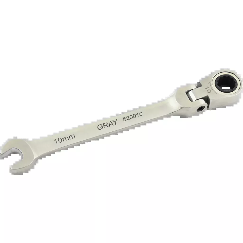 Wrench - Gray Tools Metric Combination Flex Head Multi-Gear Ratcheting Wrenches, Various Sizes