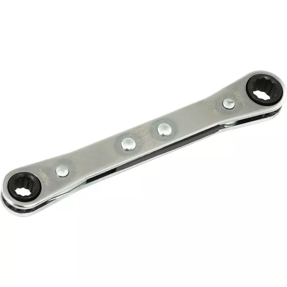 Wrench - Gray Tools SAE Flat Ratcheting Box End Wrenches - 12 Point, Various Sizes, 500